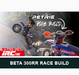 Brandon Petrie Bike Build, Beta IRC Tire, Beta 300RR Race Build